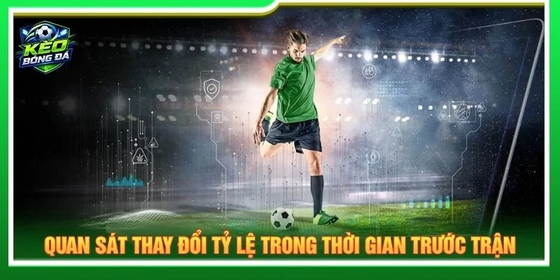 Quan sát thay đổi tỷ lệ trong thời gian trước trận