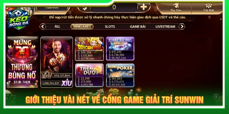 SUNWIN là sân chơi giải trí sở hữu kho game hấp dẫn